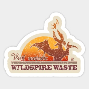 Visit Majestic Wildspire Waste Sticker